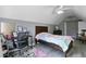 Cozy bedroom with a desk, comfortable bed, and ceiling fan at 1034 Sterling Ln, Summerville, SC 29483