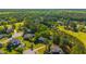 Aerial view of neighborhood with beautiful landscaping, manicured lawns, and golf course in the background at 105 Birkbeck Ct, Goose Creek, SC 29445
