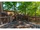 Wooden deck with foliage growing around it at 105 Birkbeck Ct, Goose Creek, SC 29445