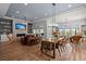 Open floor plan living room with fireplace, TV, and comfortable seating at 108 Bluff Isle Ct, Summerville, SC 29486