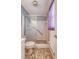 Full bathroom with glass shower door and handrail at 110 Jackson Rd, Ladson, SC 29456