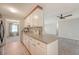 Kitchen and living room featuring spacious countertops connecting to the living room, perfect for hosting guests at 110 Jackson Rd, Ladson, SC 29456