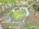 Outdoor pool overgrown with plant matter at 113 Saxton Ct, Goose Creek, SC 29445