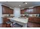 This lovely kitchen features stainless steel appliances and lots of cabinet space for all your cooking needs at 1146 Moss Grove Dr, Moncks Corner, SC 29461