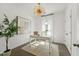 Bright home office with a stylish desk, modern lighting, and a serene atmosphere at 1149 Darling St, Summerville, SC 29485