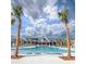 Resort-style pool with palm trees offers a luxurious escape and relaxing atmosphere at 116 Backhurst Dr, Summerville, SC 29486
