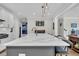 Bright kitchen featuring a large center island with a white countertop and a gray base at 116 Backhurst Dr, Summerville, SC 29486