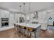 Modern kitchen featuring a large island, stainless steel appliances, and stylish pendant lighting at 116 Backhurst Dr, Summerville, SC 29486