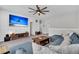 Living room featuring a sectional sofa, TV, and a view to multiple rooms in the house at 116 Backhurst Dr, Summerville, SC 29486