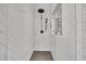 Modern walk-in shower with white subway tile, glass enclosure, and a bronze showerhead at 116 Backhurst Dr, Summerville, SC 29486