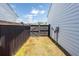 The backyard features secure fencing and green space, offering a secure and private outdoor retreat for relaxation and enjoyment at 119 Summer Tanager Dr, Ravenel, SC 29470