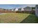 Expansive backyard with lush lawn and wooden fence for privacy at 124 Sumac Dr, Goose Creek, SC 29445