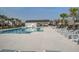 Community pool with lounge chairs and covered patio for residents enjoyment on a sunny day at 124 Sumac Dr, Goose Creek, SC 29445