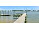 Beautiful view from private dock showing access to the open water and distant bridge at 146 Rivers Edge Way, Wando, SC 29492