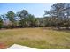 Large, grassy backyard with mature trees and a view of the wooded area at 1604 Bernier Commons, Johns Island, SC 29455