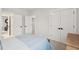 Bedroom featuring white doors, a walk-in closet and a blue bedspread at 1604 Bernier Commons, Johns Island, SC 29455