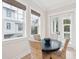 Charming breakfast nook with round table and seating for four offers views of the outdoors at 1604 Bernier Commons, Johns Island, SC 29455
