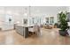 Spacious open-concept living area with a modern kitchen, and comfortable seating at 1604 Bernier Commons, Johns Island, SC 29455