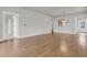 Spacious living room with hardwood floors and neutral paint at 170 Sea Lavender Ln, Summerville, SC 29486