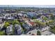 Beautiful aerial view showcasing this Charleston neighborhood near the water and Arthur Ravenel Bridge at 172 Saint Philip St # F, Charleston, SC 29403