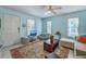 Bright living room with neutral walls and modern accents at 172 Saint Philip St # F, Charleston, SC 29403