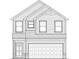 A detailed blueprint of a two-story home layout at 180 Surfbird Rd # 640, Summerville, SC 29486