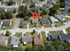 An aerial view showing the residential location of the home within the surrounding neighborhood streets at 203 Two Hitch Rd, Goose Creek, SC 29445
