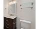 A bathroom featuring a marble vanity with a square sink and a stylish framed mirror at 205 Lynton Ct, Goose Creek, SC 29445