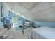 Attic bonus room with light blue walls, skylight, and plenty of sunlight at 2275 Pristine View Rd, Charleston, SC 29414