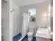 Modern bathroom featuring a shower and marble vanity at 23 Fairway Village Ln, Isle of Palms, SC 29451