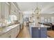 Bright and airy kitchen featuring a center island, stainless steel appliances, and open layout at 2408 Bending Oak Loop, Mount Pleasant, SC 29466