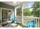 This covered patio has a scenic view of the nearby lake and forest at 308 Pickering Ln, Charleston, SC 29414