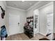 Inviting entryway with wood flooring and a view into the hallway at 3431 Great Egret Dr, Johns Island, SC 29455