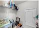 Bright storage area features wire shelving and closet with white door at 3431 Great Egret Dr, Johns Island, SC 29455