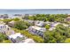 Lovely aerial shot showcasing residences nestled among vibrant green trees, with a pier and ocean backdrop at 39 N Adgers Wharf, Charleston, SC 29401