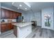 Modern kitchen island with granite countertops and eat in seating at 411 Black Horse Rd, Moncks Corner, SC 29461
