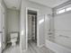 Bathroom with combination bathtub and shower, with added closet shelving at 414 Courtland Dr, Summerville, SC 29486