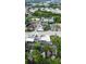Aerial view showing a neighborhood with businesses and buildings surrounding at 4232 Grimke St, North Charleston, SC 29405