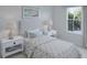 Cozy bedroom featuring a plush bed, soft lighting, and a picturesque window view at 575 Red Monarch Way, Moncks Corner, SC 29461