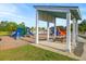 Neighborhood playground featuring slides, climbing structures, and picnic tables at 589 Crossland Dr, Moncks Corner, SC 29461