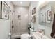 Modern bathroom with sleek shower, modern fixtures, and elegant mirror at 62 Gadsden St # A, Charleston, SC 29401