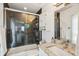 Modern bathroom featuring a shower over bath and sleek fixtures, maximizing space and style at 62 Gadsden St # A, Charleston, SC 29401