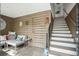 Comfortable outdoor living area with stairs to main house at 62 Gadsden St # A, Charleston, SC 29401