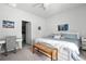 Bright bedroom with a comfy bed, stylish decor, and lots of natural light at 655 Jancus St, Charleston, SC 29414