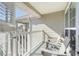 Relaxing balcony with seating area featuring chairs and a small glass table at 700 Daniel Ellis Drive # 5303, James Island, SC 29412