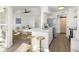 Open kitchen and living space featuring quartz counters, stainless appliances, and seating at 700 Daniel Ellis Drive # 5303, James Island, SC 29412