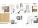This design board showcases elegant kitchen and bathroom options including hardware and flooring samples at 752 Minton Rd, Charleston, SC 29412