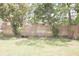 Spacious backyard with a well maintained lawn, garden and wood fence for privacy at 7712 Corley Dr, North Charleston, SC 29418