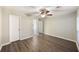 Spacious bedroom features durable flooring and a ceiling fan at 7935 Edgebrook Cir # 2202, North Charleston, SC 29418