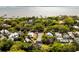 An aerial view of a residential neighborhood with waterfront access at 930 Richter Way, Mount Pleasant, SC 29464